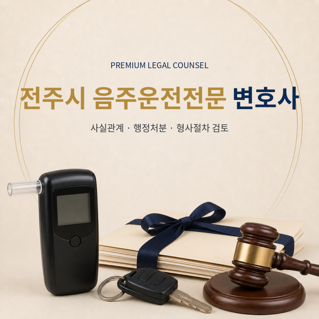 전주시 음주운전전문 변호사